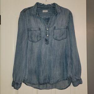 Thread & Supply Denim Blue Women's Top
